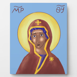 Icon of the Mother of God  Fotoplaat