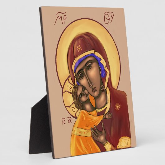 Icon of the Mother of God Fotoplaat (Zijkant)
