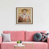 Icon of the Saint Nicholas Canvas Afdruk (Insitu (Woonkamer))