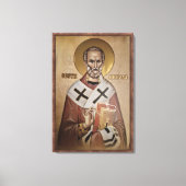 Icon of the Saint Nicholas frame 2 Canvas Afdruk (Voorkant)