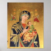 ICON - POSTER virgin en Baby Jesus en angels (Voorkant)