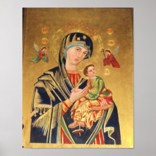 ICON - POSTER virgin en Baby Jesus en angels