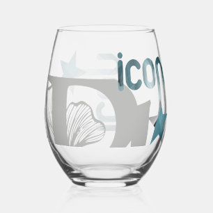 ICON Stemless Wijnglas Decor Trend Blue Ocean Zonder Voet
