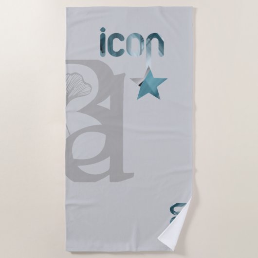 ICON Strandlaken Abstract Trend Blue Ocean (Voorkant)