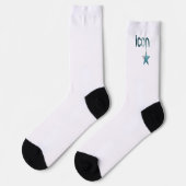 ICON Unisex Sokken Trend Abstracte Blauwe Oceaan (Links)