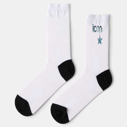 ICON Unisex Sokken Trend Abstracte Blauwe Oceaan (Links)