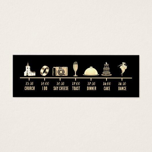  Icon Weddenschap tijdlijn minikaart Mini Visitekaartjes (Voorkant)