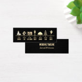  Icon Weddenschap tijdlijn minikaart Mini Visitekaartjes (Bureau)