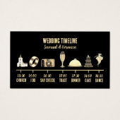  Icon Weddenschap tijdlijnkaart Visitekaartje (Voorkant)