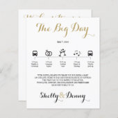 Icon Wedding Itinerary (Voorkant / Achterkant)