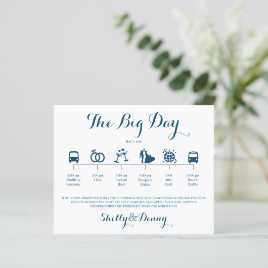 Icon Wedding Itinerary (Staand voorkant)