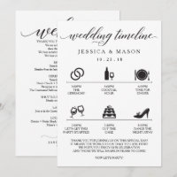 Icon Wedding Itinerary and Wedding Welcome