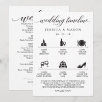 Icon Wedding Itinerary and Wedding Welcome