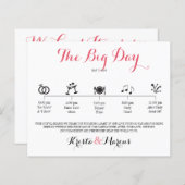 Icon Wedding route - Bestemmingsweddenschap (Voorkant / Achterkant)