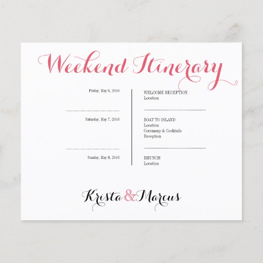 Icon Wedding route - Bestemmingsweddenschap (Achterkant)