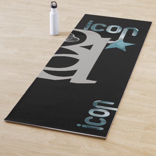 ICON Yoga Mat Fitness Abstracte Kunst Blauwe Oceaa (In situ)