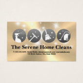 Iconen reinigen | Sparkles Visitekaartje (Voorkant)