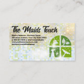 Iconen reinigen | Tegels en sparkels Visitekaartje (Voorkant)