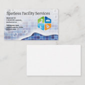 Iconen reinigen | Tegels en zeepschuim Visitekaartje (Voorkant / Achterkant)