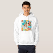 Iconen schoolapparatuur hoodie (Voorkant volledig)