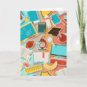 Iconen schoolapparatuur kaart (Voorkant)