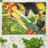 ICONIC 1940'S SCI FI PULP COMICS THEEDOEK (Gevouwen)