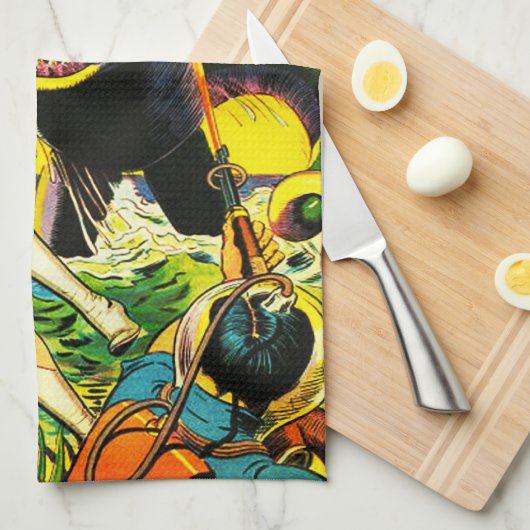 ICONIC 1940'S SCI FI PULP COMICS THEEDOEK (Quarter Fold)