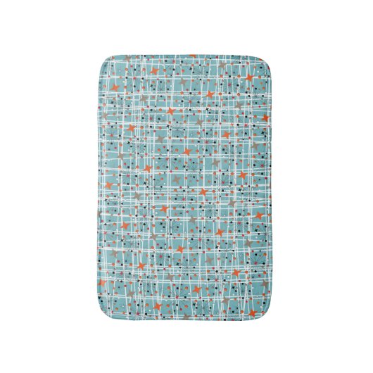 Iconic 1950's Atomic Starburst Retro Design Badmat (Voorkant Verticaal)