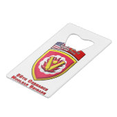 Iconic 59th Ordnance Nuclear Brigade Creditkaart Flessenopener (Achterkant Gekanteld)