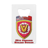 Iconic 59th Ordnance Nuclear Brigade Creditkaart Flessenopener (Achterkant)