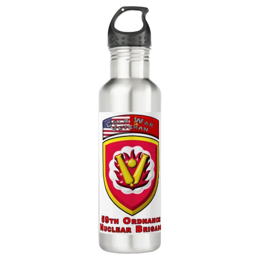 Iconic 59th Ordnance Nuclear Brigade Waterfles (Voorkant)