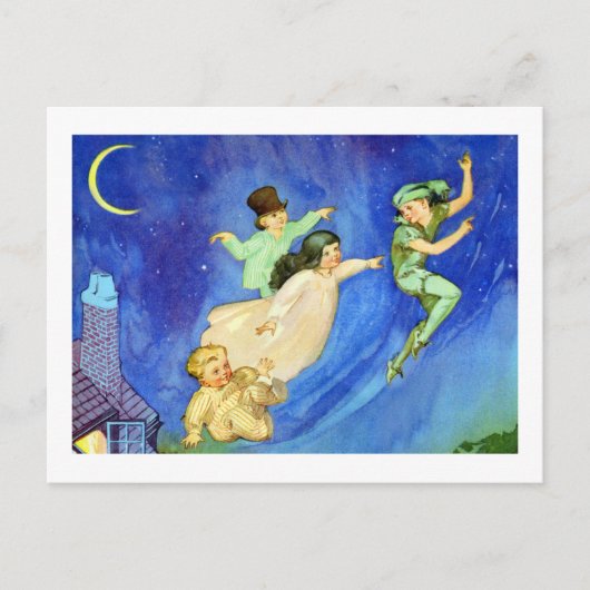 ICONIC-AFBEELDING VAN PETER PAN BRIEFKAART (Voorkant)