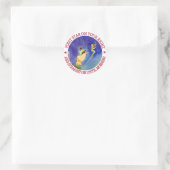 ICONIC-AFBEELDING VAN PETER PAN RONDE STICKER (Tas)
