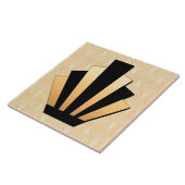 Iconic Art Deco Mirror Shape-keramiek Tegeltje (Zijkant)