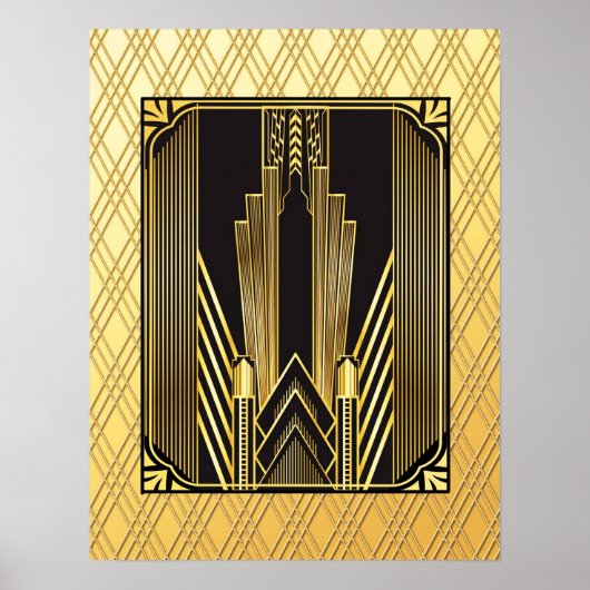 Iconic Art Deco Poster (Voorkant)