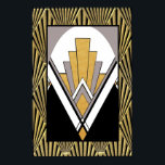 Iconic Art Deco Poster. Goud, grijs en zwart. Poster<br><div class="desc">Als u verkiest om te downloaden, maakt Uw lokale Winkel van de Analyse bordbord posters van uw download in verschillende grootte en in diverse texturen aan een zeer goede prijs. Soms met een korting. Een tip van mijn Amerikaanse vriend. Zie "Digitale afdrukken" online voor het Verenigd Koninkrijk. Dit Art Deco-Poster...</div>