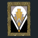 Iconic Art Deco Poster. Goud, grijs en zwart. Poster<br><div class="desc">Als u verkiest om te downloaden, maakt Uw lokale Winkel van de Analyse bordbord posters van uw download in verschillende grootte en in diverse texturen aan een zeer goede prijs. Soms met een korting. Een tip van mijn Amerikaanse vriend. Zie "Digitale afdrukken" online voor het Verenigd Koninkrijk. Dit Art Deco-Poster...</div>