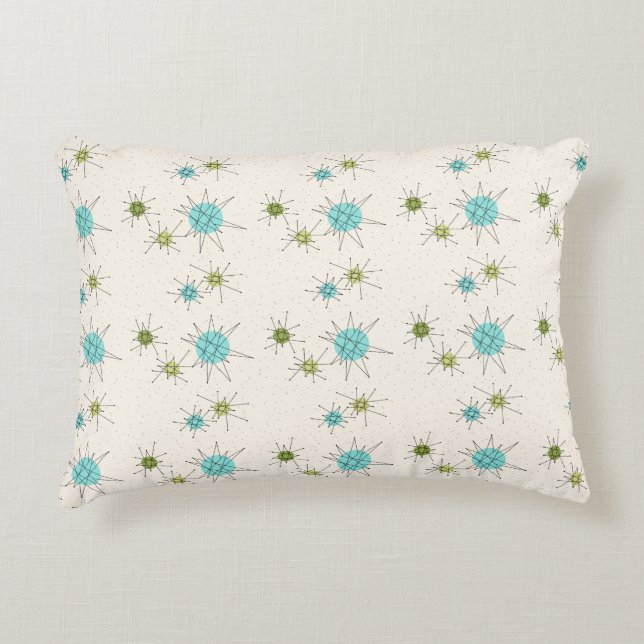 Iconic Atomic Starbursts Accent Pillow Accent Kussen (Voorkant)