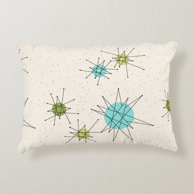 Iconic Atomic Starbursts Accent Pillow Decoratief Kussen (Voorkant)