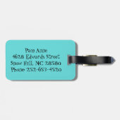 Iconic Atomic Starbursts Bagagelabel (Achterkant horizontaal)