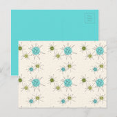 Iconic Atomic Starbursts Briefkaart (Voorkant / Achterkant)