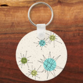 Iconic Atomic Starbursts Button Sleutelhanger (Voorkant)
