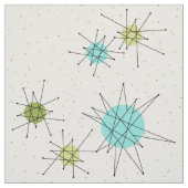 Iconic Atomic Starbursts Combed Cotton Fabric Stof (Swatch)