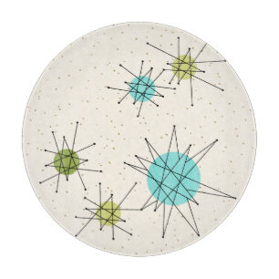 Iconic Atomic Starbursts Cutting Board Snijplank