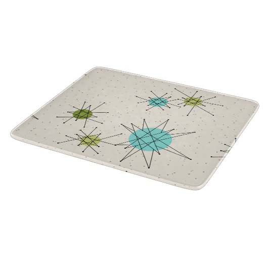 Iconic Atomic Starbursts Cutting Board Snijplank (Hoek)