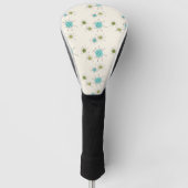 Iconic Atomic Starbursts Driver Hoesje Golfheadcover (Voorkant)