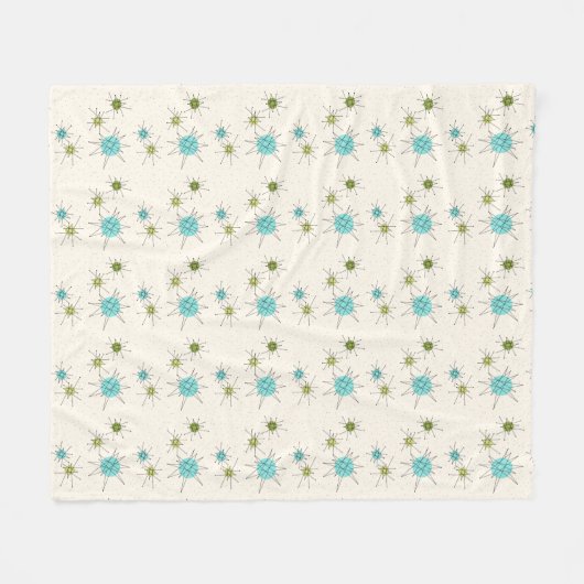 Iconic Atomic Starbursts Fleece Blanket (Voorkant (Horizontaal))