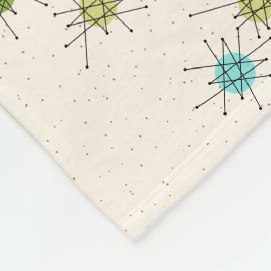 Iconic Atomic Starbursts Fleece Blanket (Hoek)