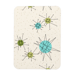 Iconic Atomic Starbursts Flexible Magnet Magneet