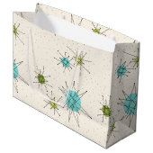 Iconic Atomic Starbursts Gift Bag Groot Cadeauzakje (Voorkant Gekanteld)